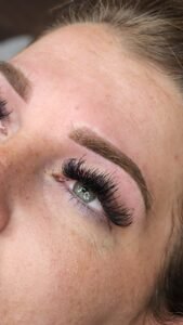 Lash extensions for hooded eyes at BeYOUtiful Ink Studio Little Falls MN
