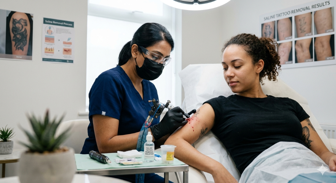 Saline Tattoo Removal