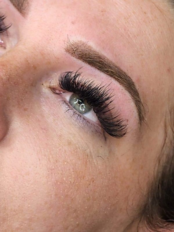 Lash extensions for hooded eyes at BeYOUtiful Ink Studio Little Falls MN